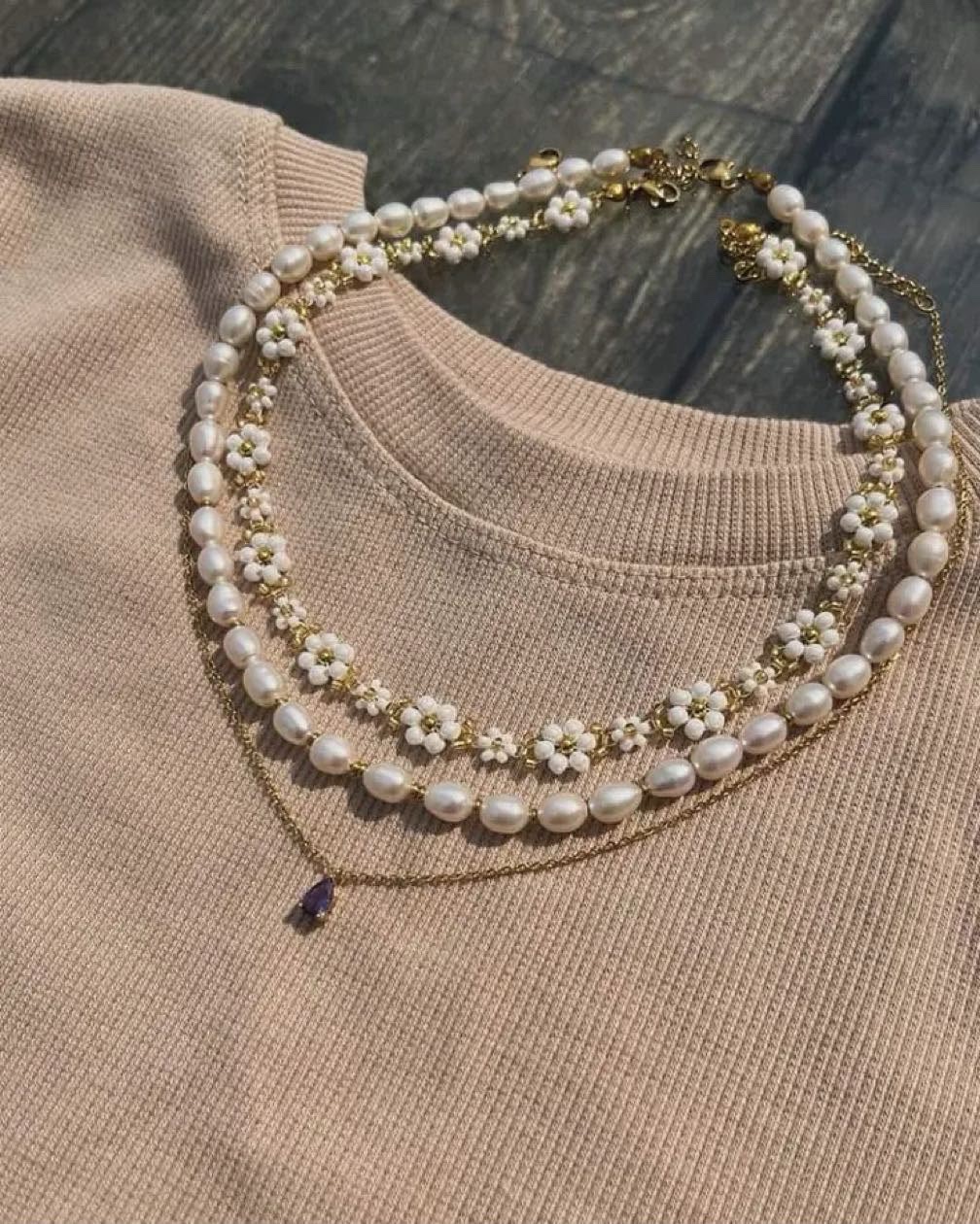 Pearl 3 in 1 necklace